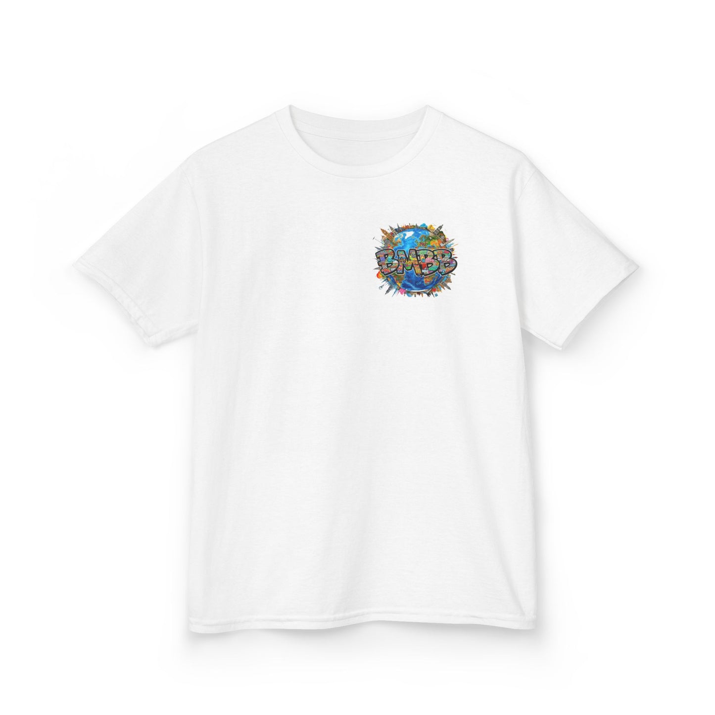 Kids Inspirational Graphic Tee - "Be Brave, The World is Yours"