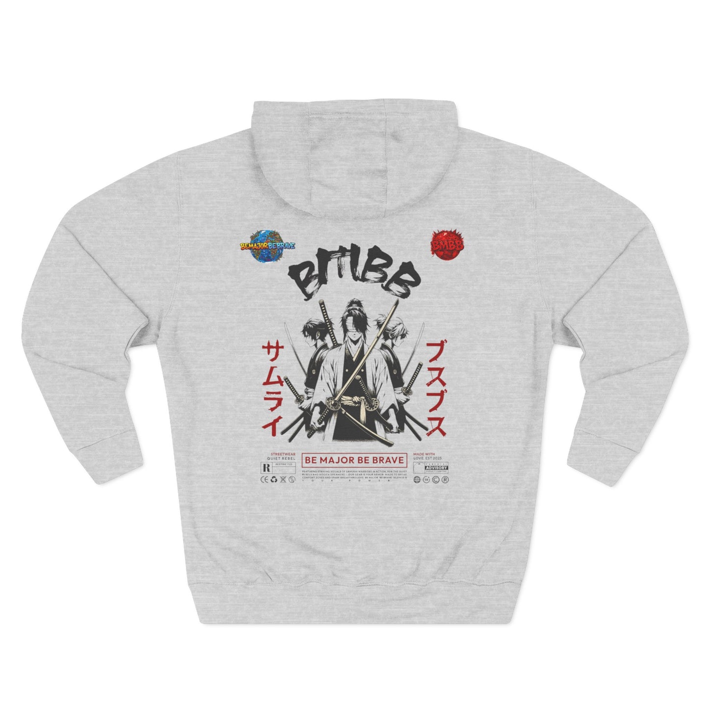 BMBB Hoodie- original BMBB Logo & Samurai Back Graphic
