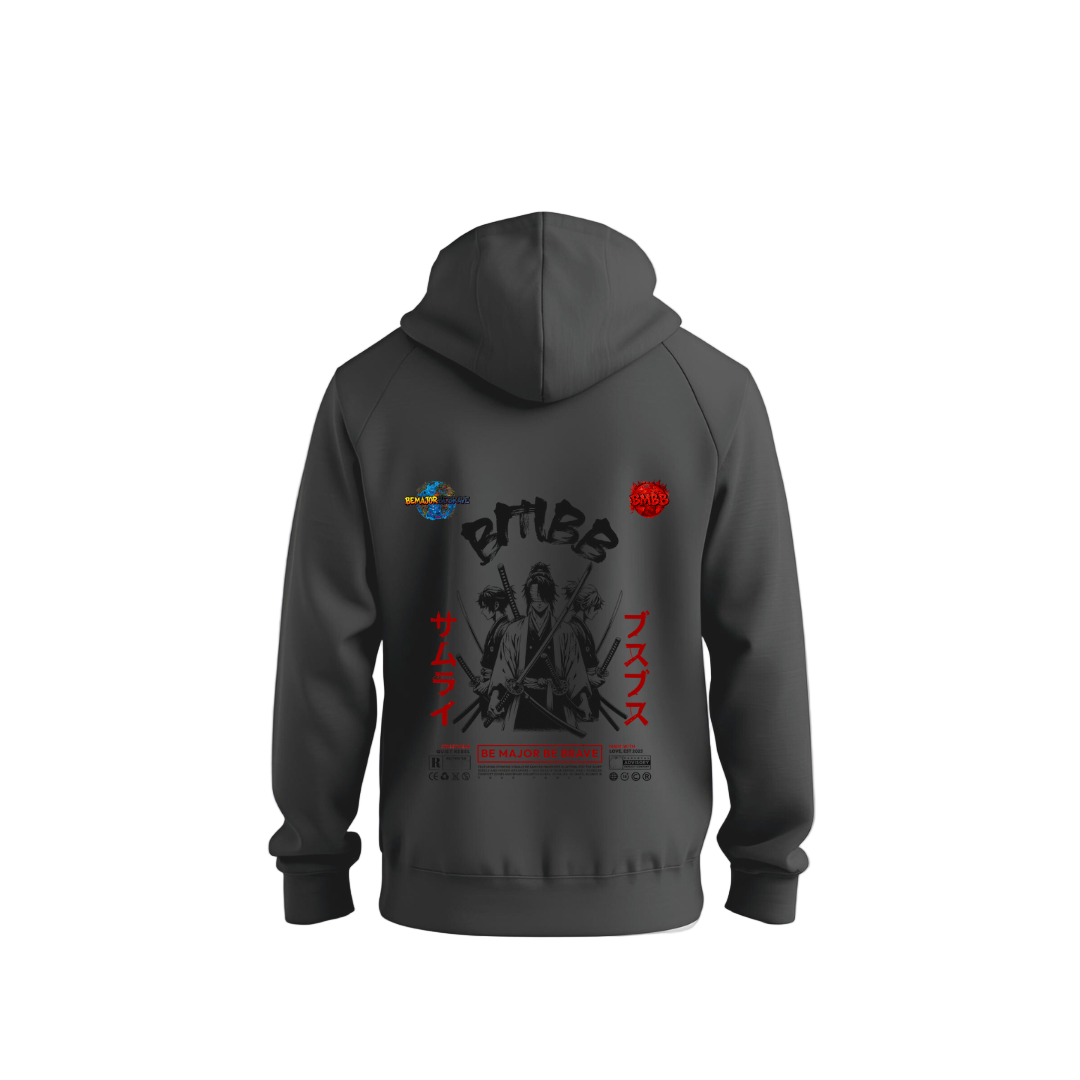 BMBB Hoodie- original BMBB Logo & Samurai Back Graphic